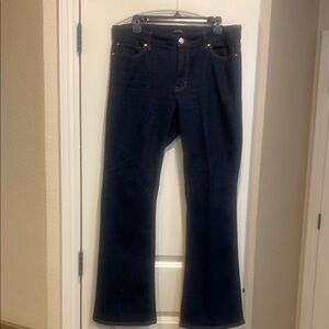 White House Black Market skinny Flare blue jeans